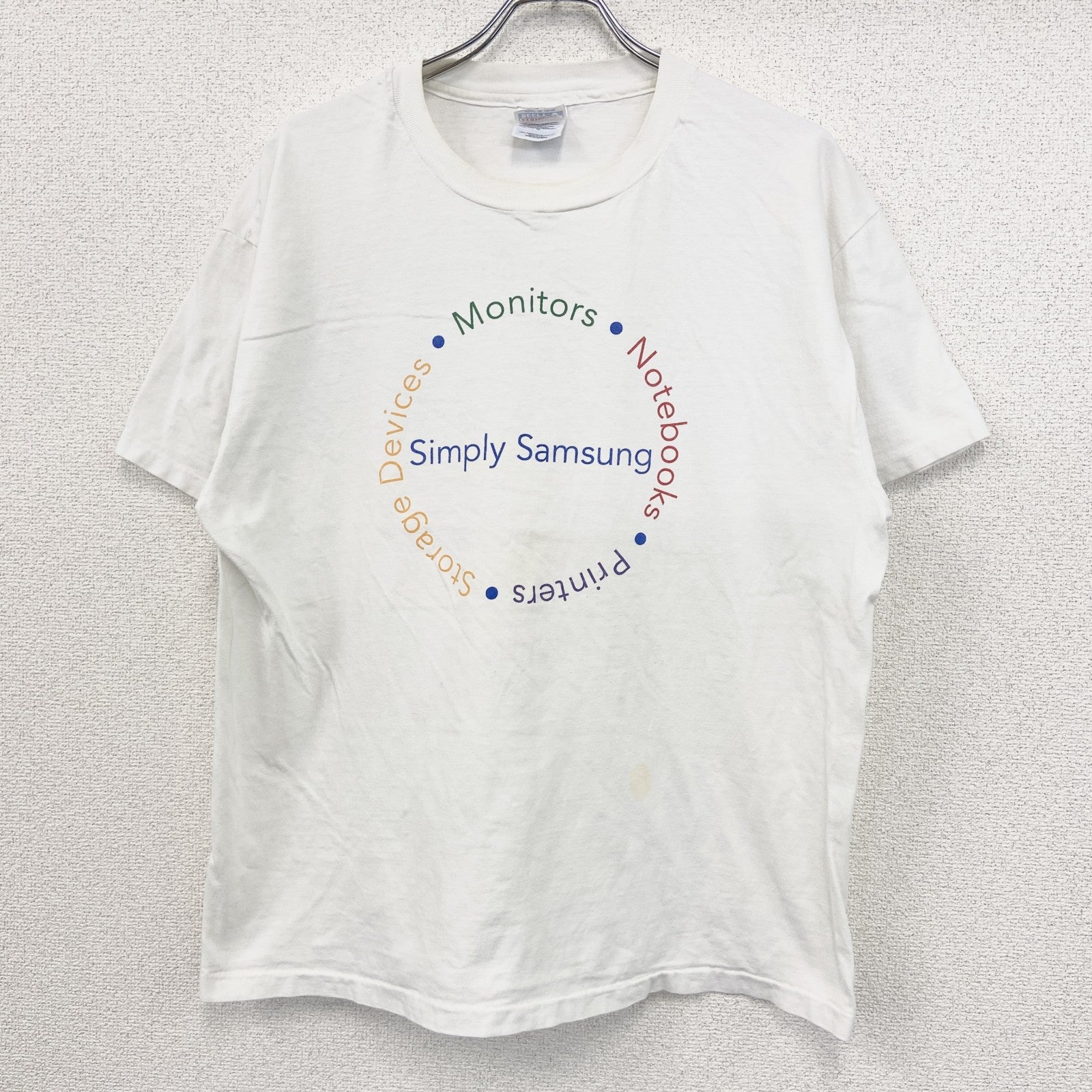～00s　Hanes　ヘインズ　半袖プリントTシャツ　ヴィンテージ　シングルステッチ　白　ホワイト　XLサイズ