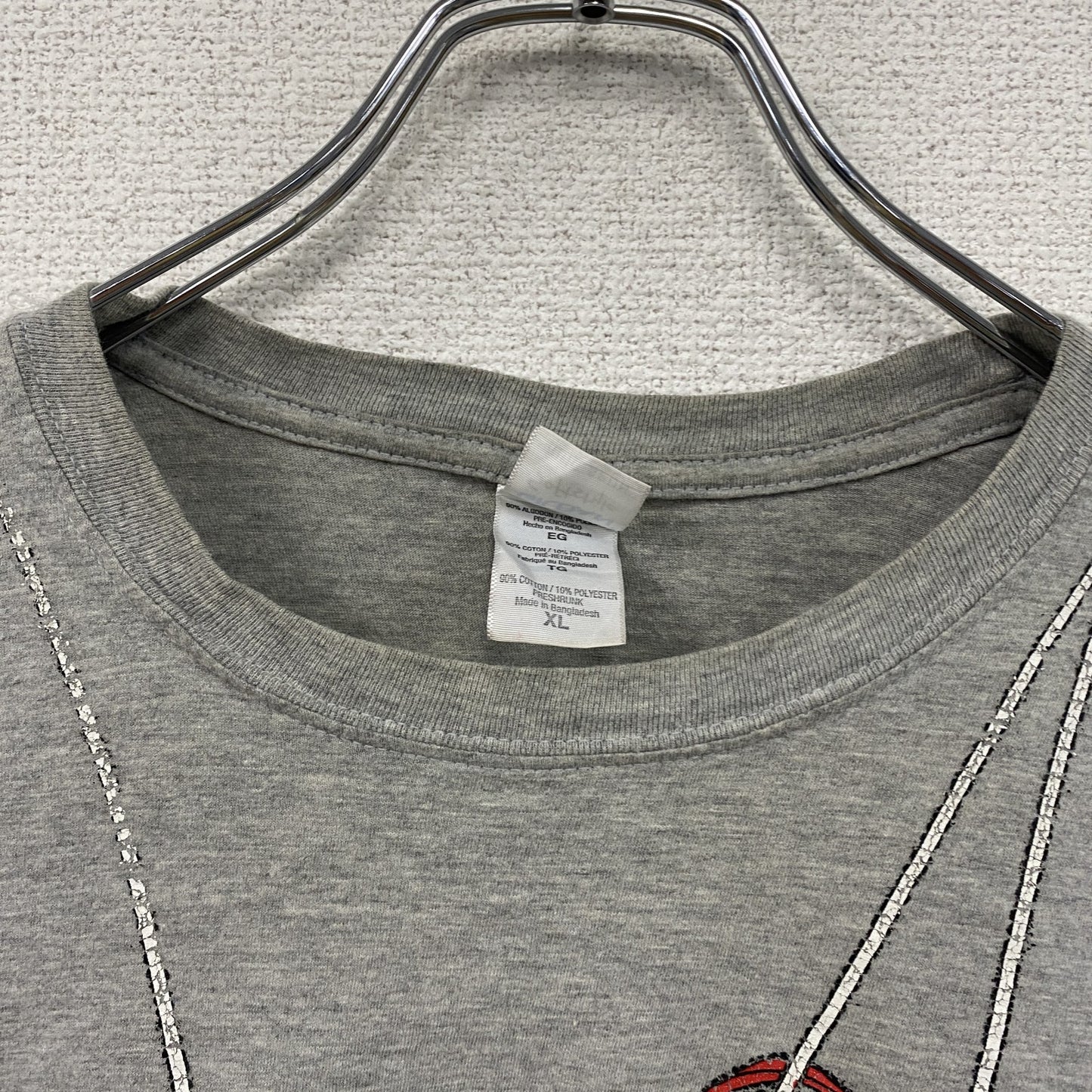 GILDAN　ギルダン　半袖プリントTシャツ　灰色　グレー　XLサイズ