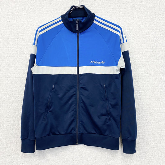 adidas　アディダス　トラックジャケット/ジャージ　ロゴ刺繡　青　Sサイズ