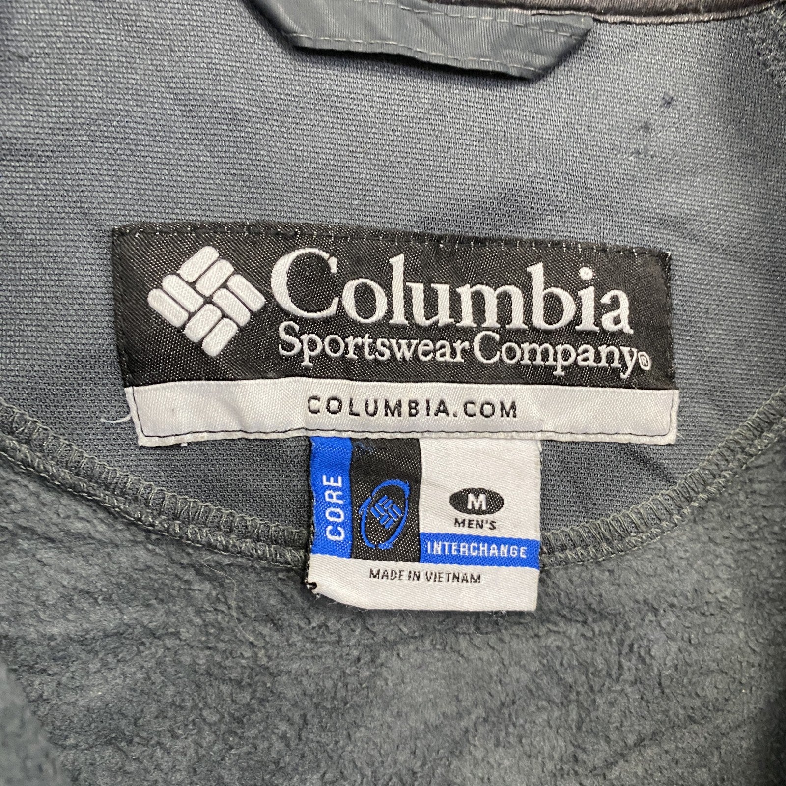 古着 used　Columbia　コロンビア　トラックジャケット/ジャージ　灰色　グレー　Mサイズ