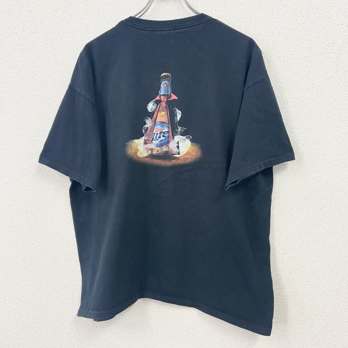 GILDAN　ギルダン　Miller Lite　ミラービール　半袖Tシャツ　企業T　黒　ブラック　XLサイズ