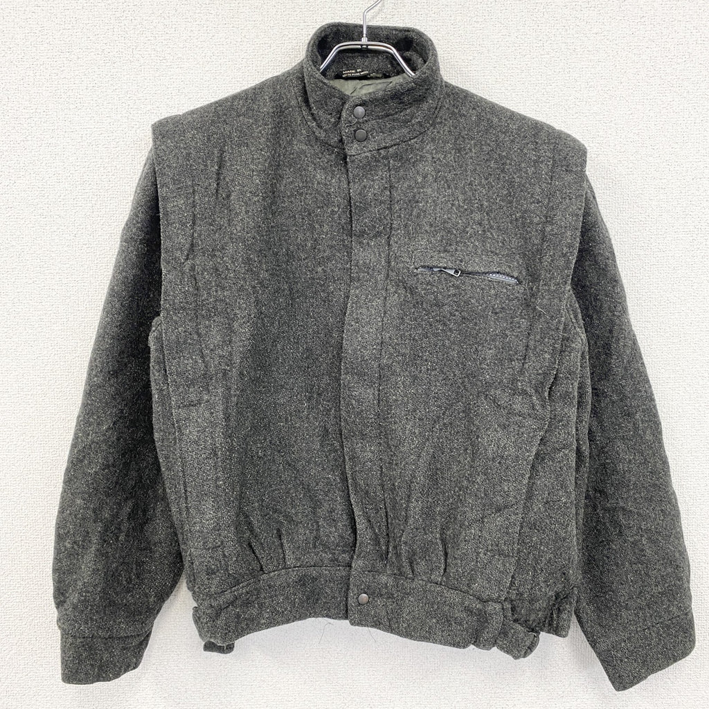 古着 used　American made　アメリカンメイド　ウールジャケット　灰色　ダークグレー