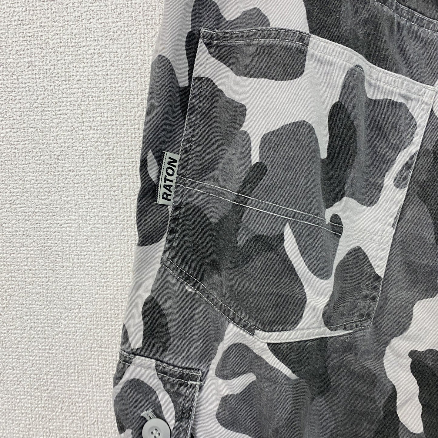 RATON　ラトン　ハーフパンツ/ショートパンツ　カモフラ　迷彩柄　グレー　Lサイズ