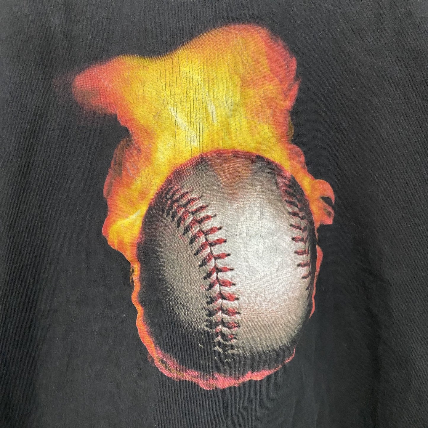 HARVEST　半袖プリントTシャツ　baseball　野球　剛球　黒　ブラック　XLサイズ