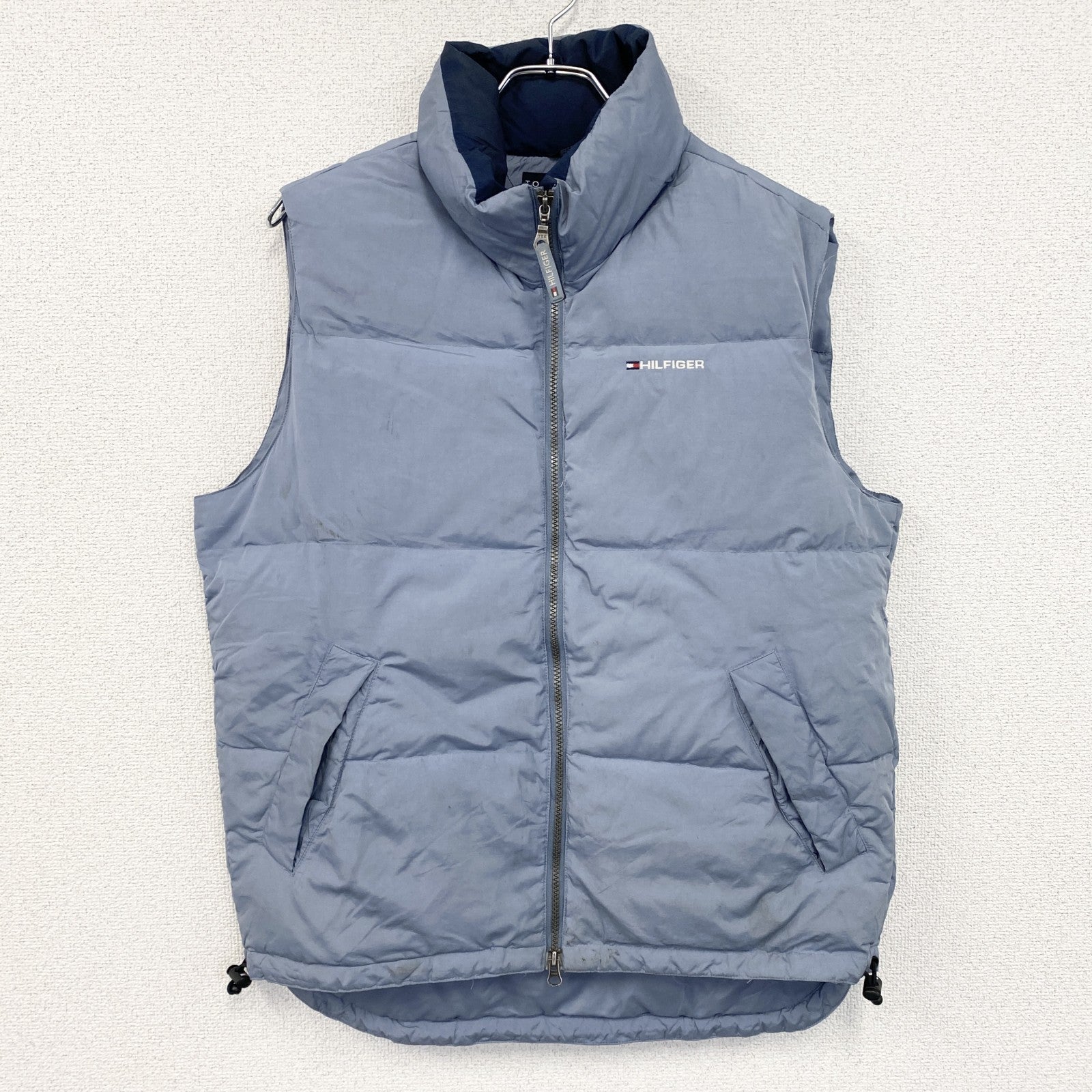 古着 used　TOOMY HILFIGER　トミーヒルフィガー　ダウンベスト　水色　ライトブルー　Sサイズ
