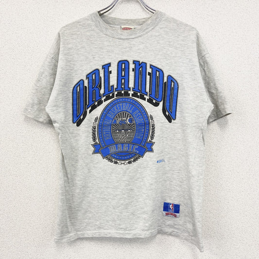 90s　NUTMEG　半袖プリントTシャツ　ヴィンテージ　シングルステッチ　灰色　グレー　Sサイズ