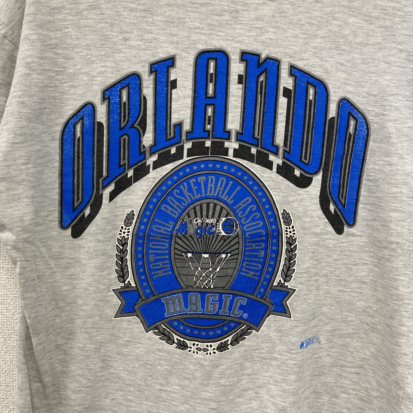 90s　NUTMEG　半袖プリントTシャツ　ヴィンテージ　シングルステッチ　灰色　グレー　Sサイズ
