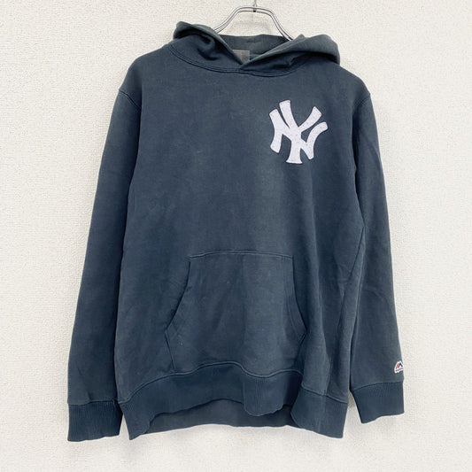 Majestic　マジェスティック　MLB　ニューヨークヤンキース　スウェットパーカー/フーディー　紺　ネイビー　Lサイズ