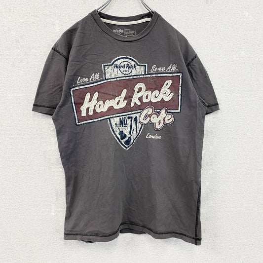 Hard Rock CAFE　ハードロックカフェ　半袖プリントTシャツ　茶色　ブラウン　Mサイズ