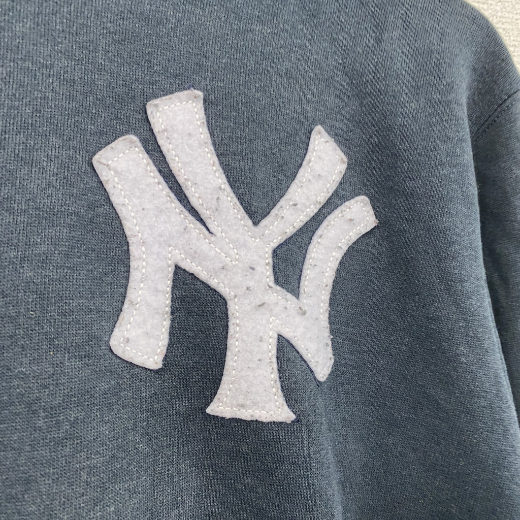 Majestic　マジェスティック　MLB　ニューヨークヤンキース　スウェットパーカー/フーディー　紺　ネイビー　Lサイズ
