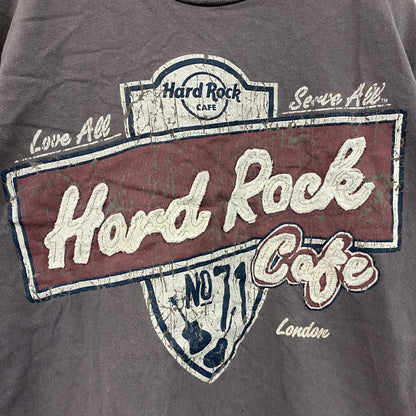 Hard Rock CAFE　ハードロックカフェ　半袖プリントTシャツ　茶色　ブラウン　Mサイズ