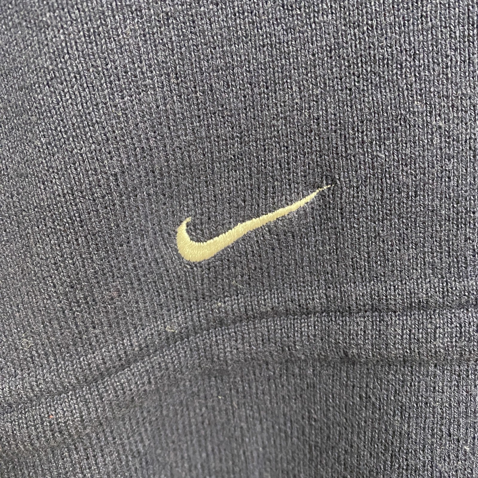 90s　NIKE　ナイキ　Vネックニットベスト　ヴィンテージ　フットボール　ネイビー　Lサイズ
