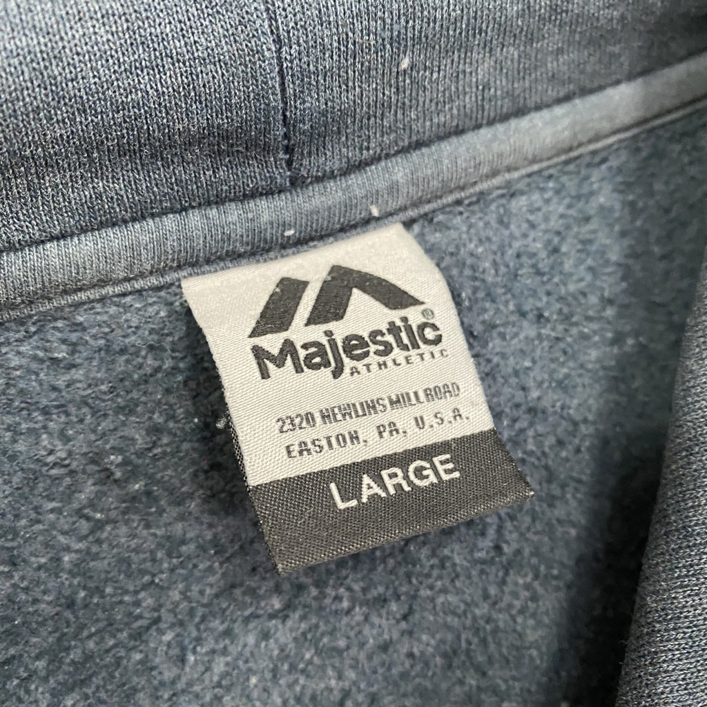 Majestic　マジェスティック　MLB　ニューヨークヤンキース　スウェットパーカー/フーディー　紺　ネイビー　Lサイズ