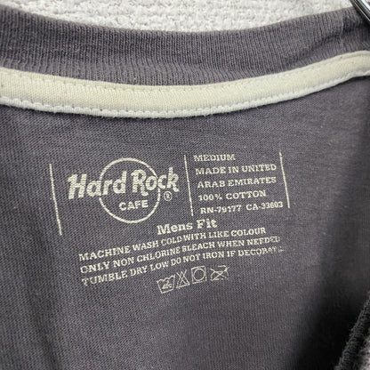 Hard Rock CAFE　ハードロックカフェ　半袖プリントTシャツ　茶色　ブラウン　Mサイズ