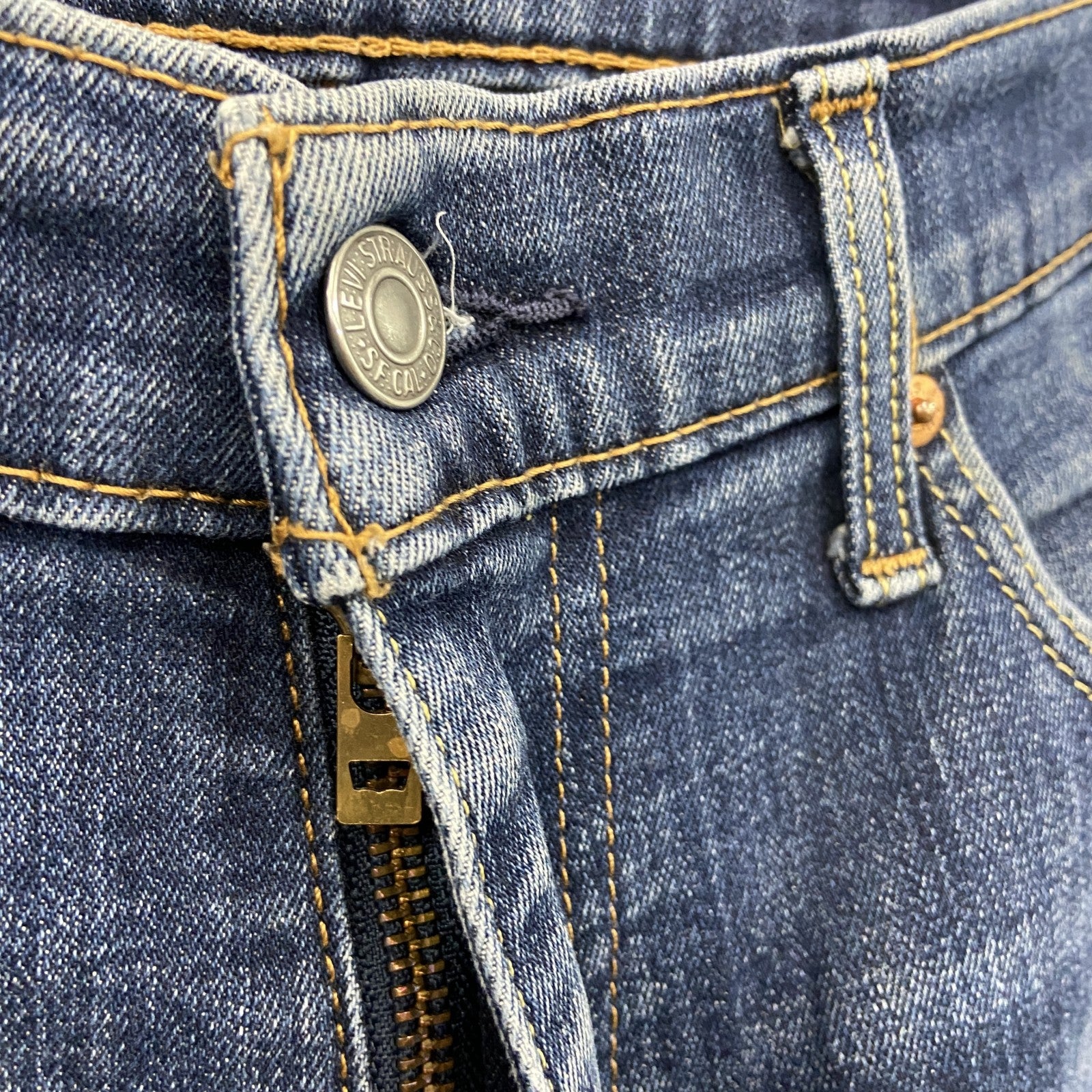 Levi's　リーバイス　541　デニムパンツ/ジーンズ　ジップフライ　縦落ち　鬼ヒゲ　インディゴ　W33サイズ