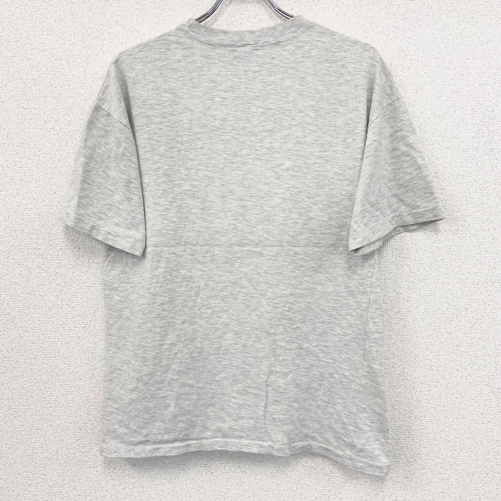 90s　NUTMEG　半袖プリントTシャツ　ヴィンテージ　シングルステッチ　灰色　グレー　Sサイズ