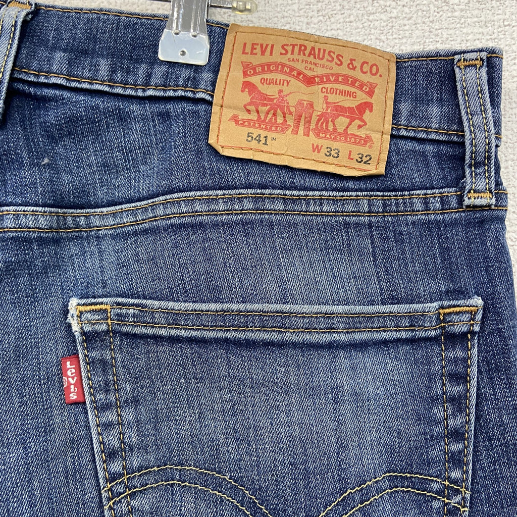 Levi's　リーバイス　541　デニムパンツ/ジーンズ　ジップフライ　縦落ち　鬼ヒゲ　インディゴ　W33サイズ