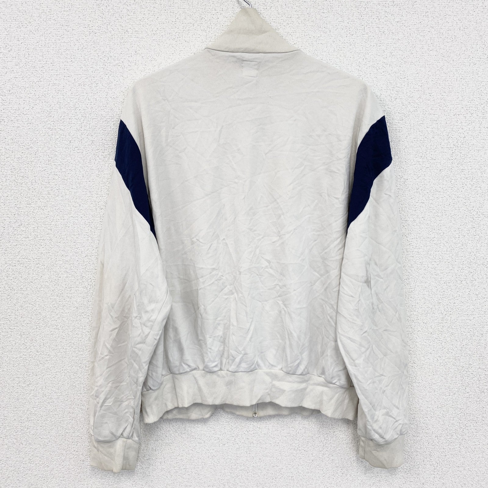 古着 used　adidas　アディダス　フルジップトラックジャケット/ジャージ　白　ホワイト　XLサイズ