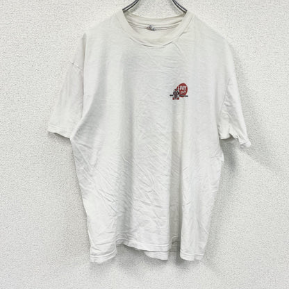00s　Hanes　半袖プリントTシャツ　星条旗　ヴィンテージ　白　ホワイト　XLサイズ