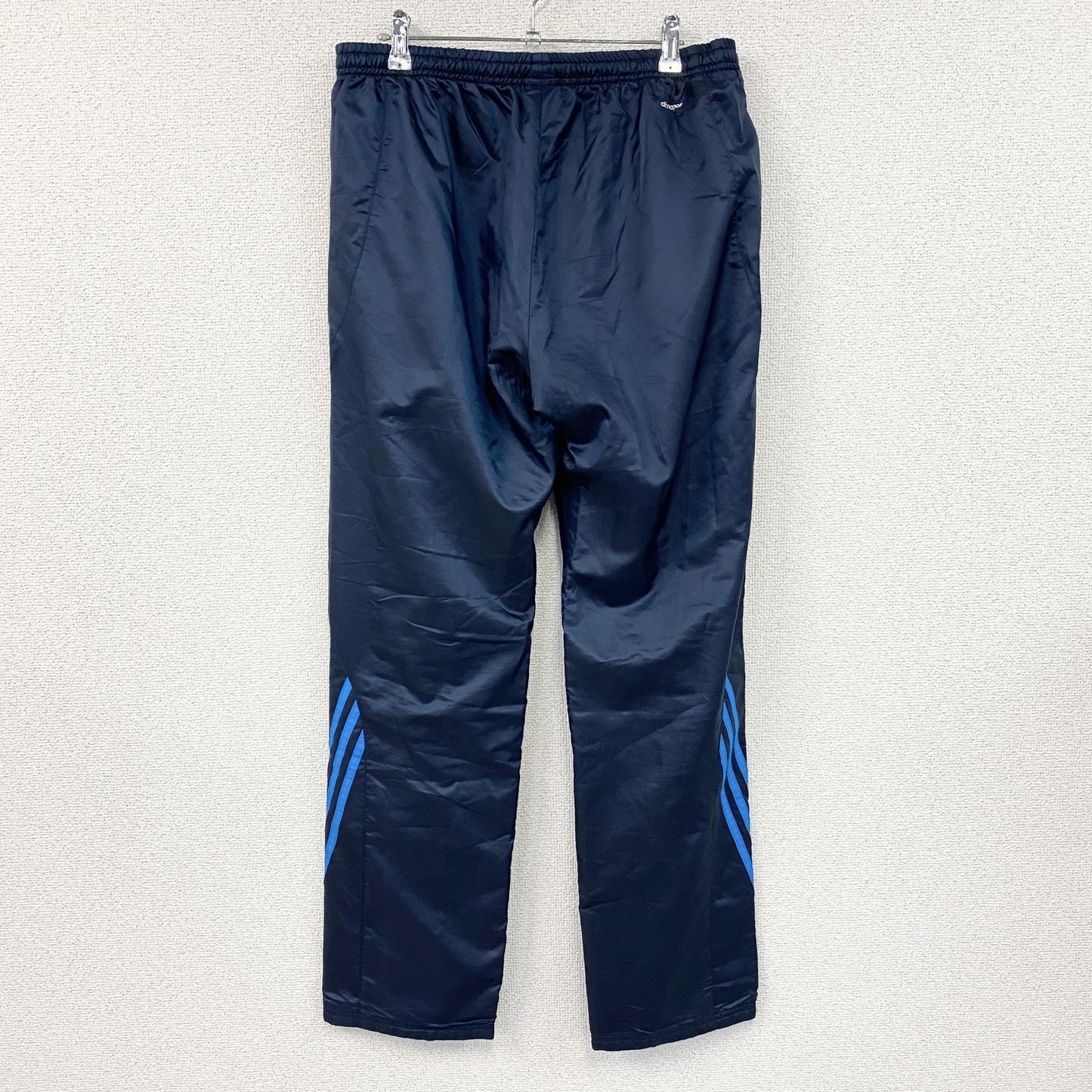 adidas　アディダス　トラックパンツ/ジャージ　パフォーマンスロゴ　ワンポイント　紺　ネイビー　Oサイズ