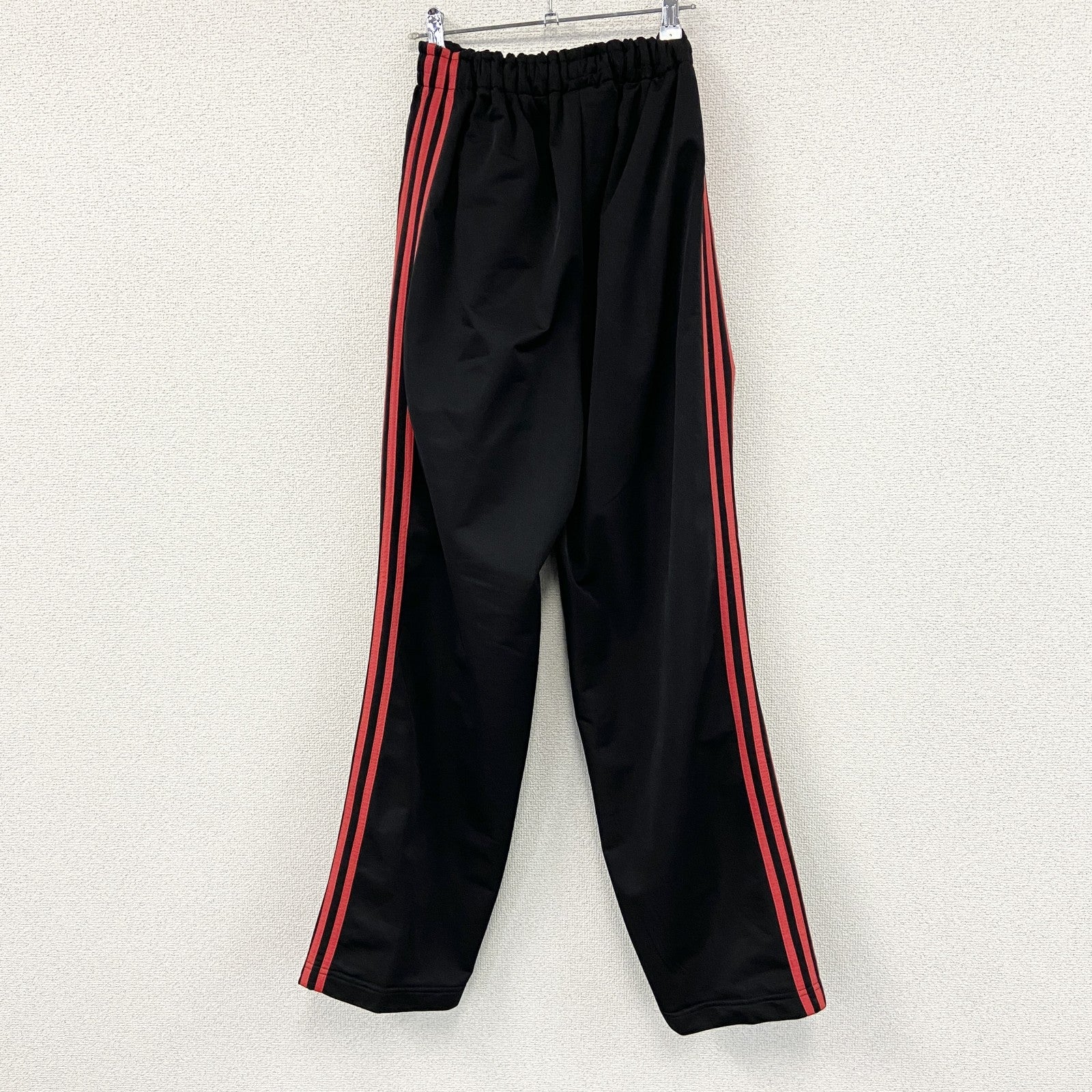 90s　adidas　アディダス　トラックパンツ/ジャージパンツ　パフォーマンスロゴ　刺繍ロゴ　ワンポイント　黒　ブラック　Lサイズ