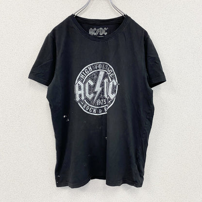 AC/DC　半袖プリントTシャツ　黒　ブラック　XLサイズ