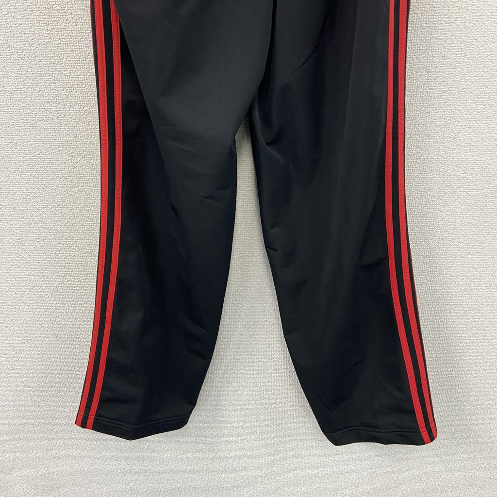 90s　adidas　アディダス　トラックパンツ/ジャージパンツ　パフォーマンスロゴ　刺繍ロゴ　ワンポイント　黒　ブラック　Lサイズ