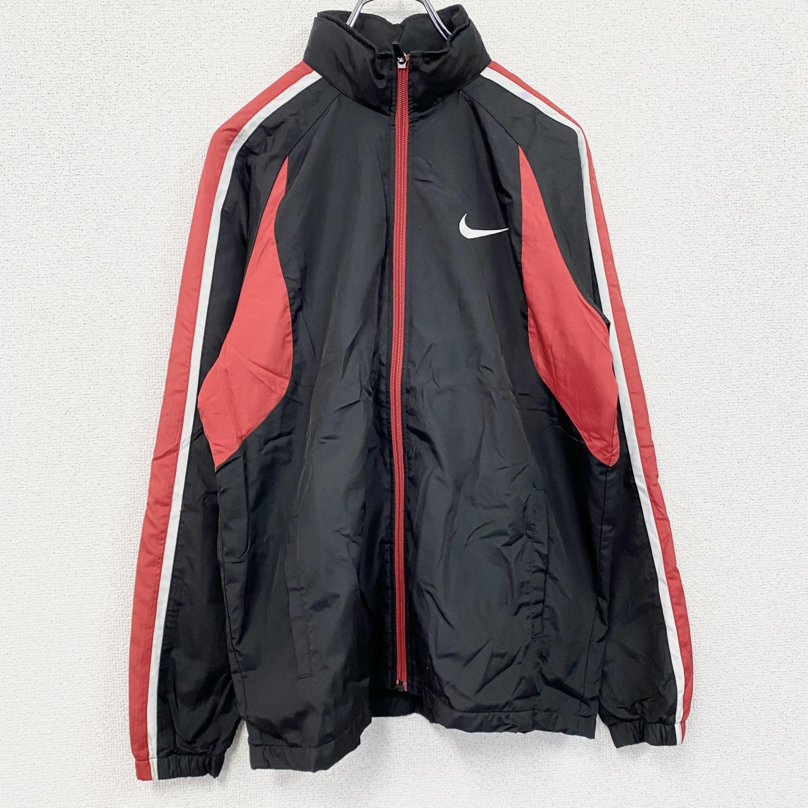 NIKE　ナイキ　ジャージセットアップ　トラックジャケット　トラックパンツ　スウッシュ　黒　ブラック　Lサイズ