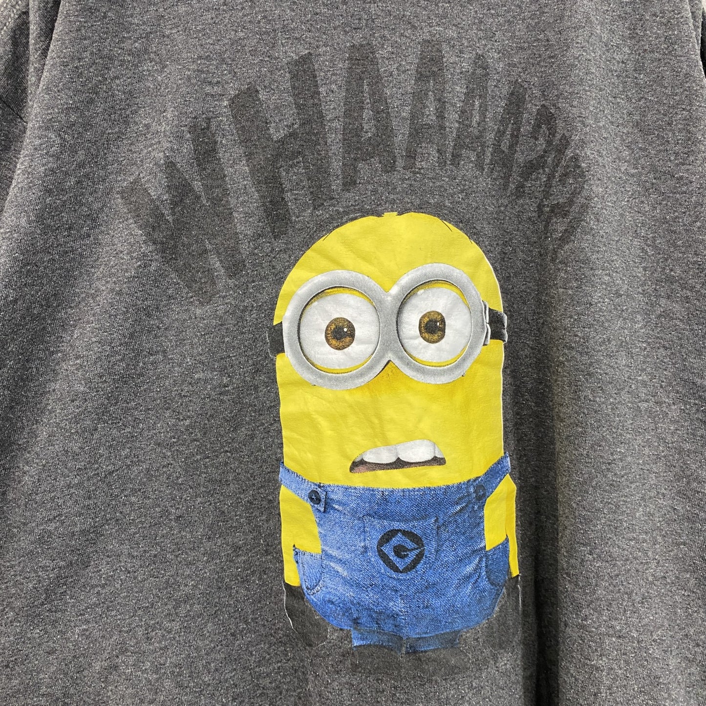 ME2　ミニオン　半袖プリントTシャツ　灰色　グレー　XLサイズ