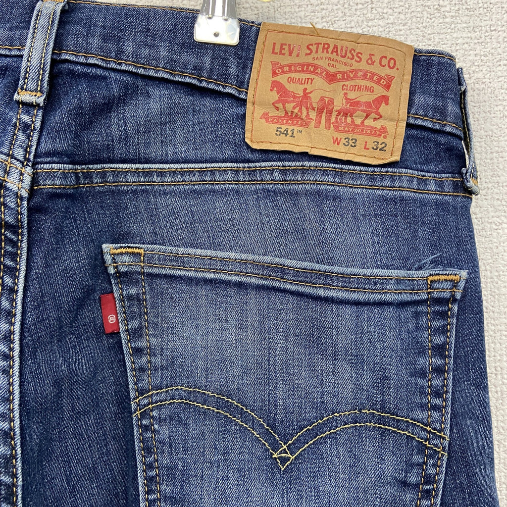 Levi's　リーバイス　541　デニムパンツ/ジーンズ　縦落ち　鬼ヒゲ　ジップフライ　インディゴ　W33サイズ