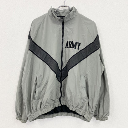 90s　米軍　U.S．ARMY　トレーニングジャケット　ナイロンジャケット　ヴィンテージ　グレー　Lサイズ