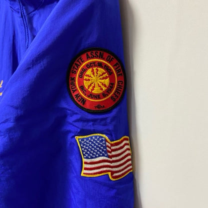 古着 used　GAME SPORTSWEAR　長袖裏フリースナイロンジャケット　アウター　ワッペン　ビックシルエット　XLサイズ