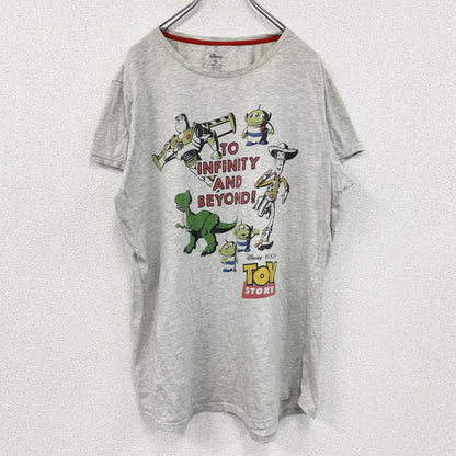 Disney　ディズニー　トイストーリー　半袖プリントTシャツ　灰色　グレー　XLサイズ