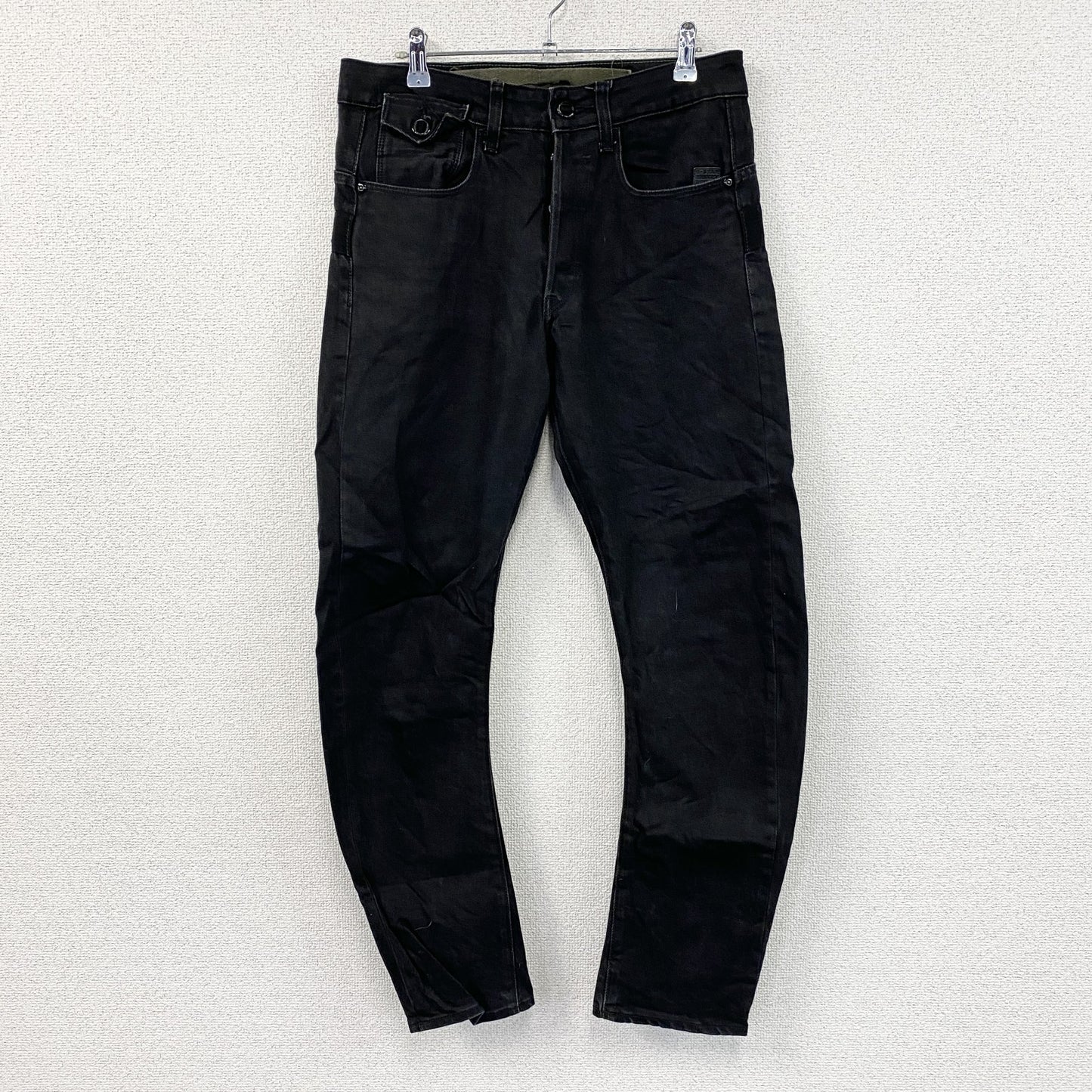 G-STAR RAW　ジースターロゥ　ARC　3D　デニムパンツ/ジーンズ　ボタンフライ　黒　ブラック　W30サイズ