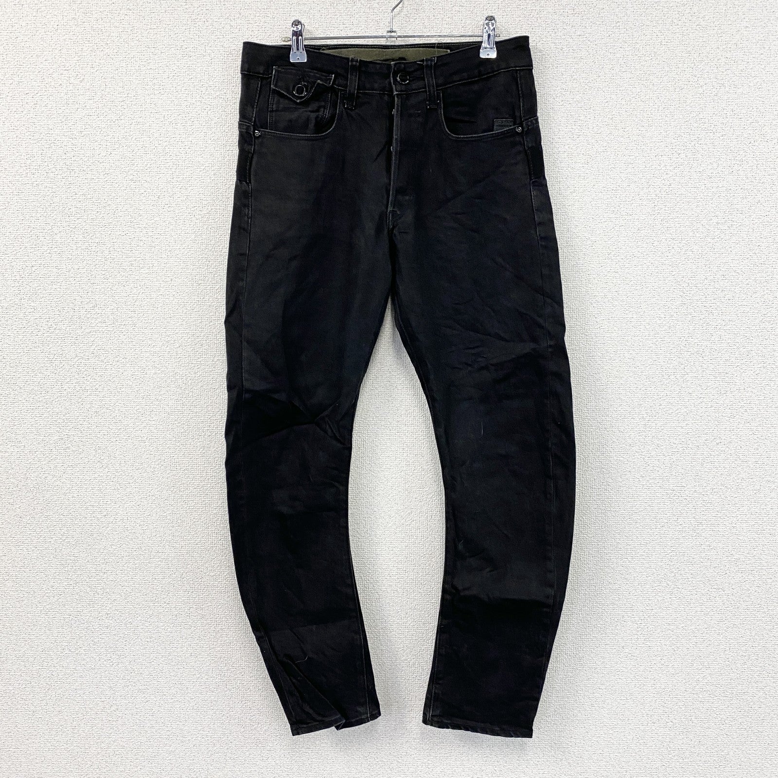 G-STAR RAW　ジースターロゥ　ARC　3D　デニムパンツ/ジーンズ　ボタンフライ　黒　ブラック　W30サイズ