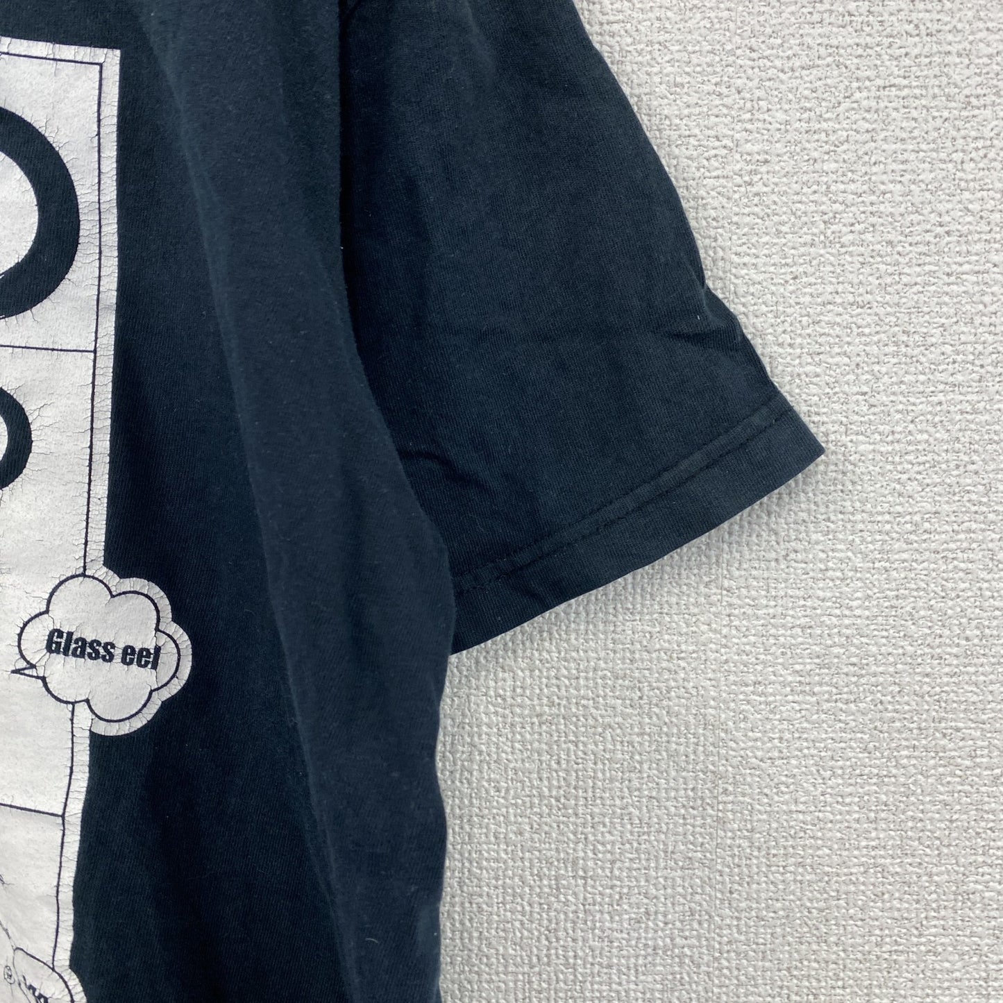 FRA　国立研究開発法人　水産研究　半袖Tシャツ　鰻　ランドルト環　黒　ブラック　Lサイズ　
