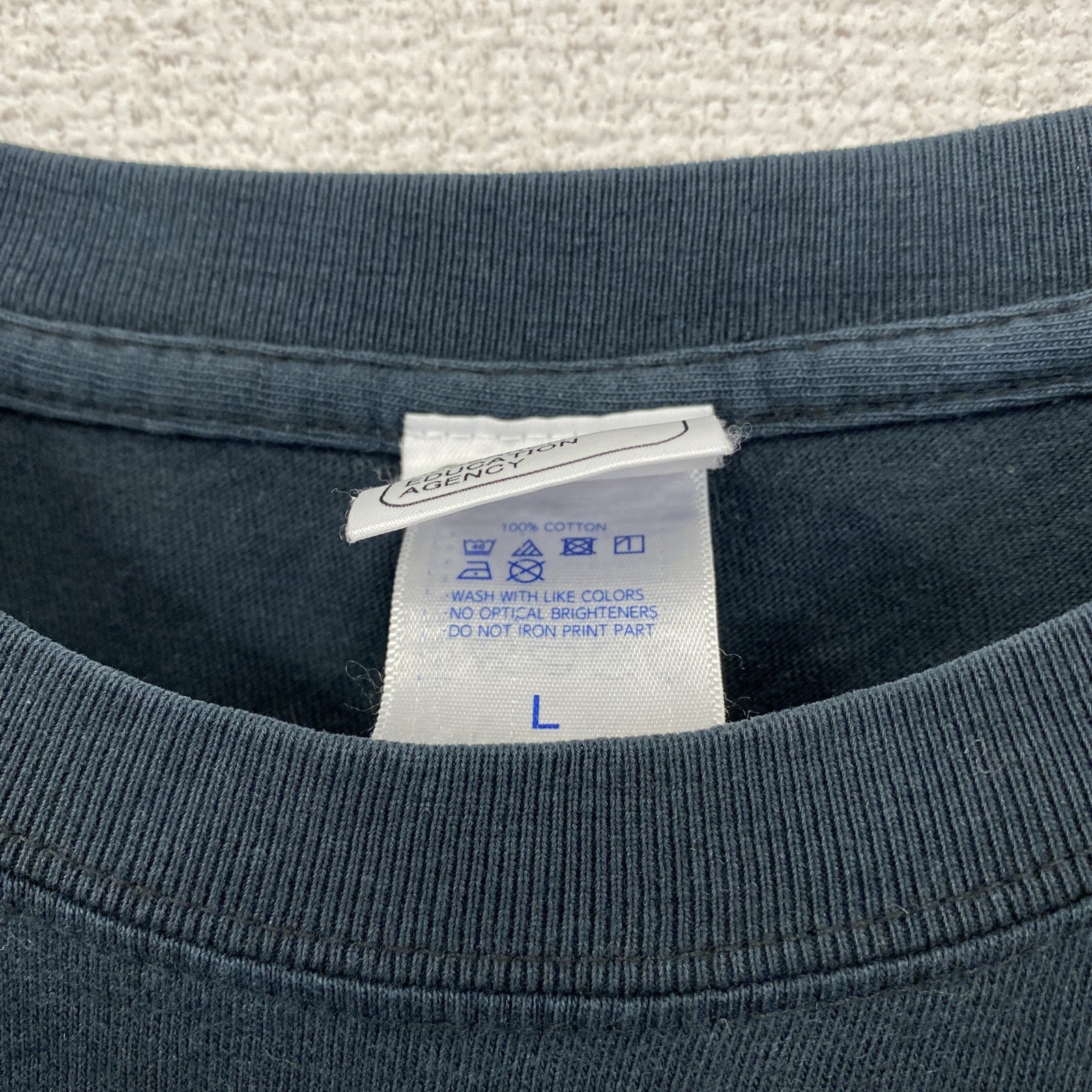 FRA　国立研究開発法人　水産研究　半袖Tシャツ　鰻　ランドルト環　黒　ブラック　Lサイズ　