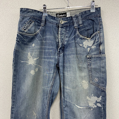 Real Bvoioe　デニムパンツ/ジーンズ　ボタン開き　インディゴ　W32サイズ