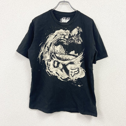 FOX　フォックス　半袖プリントTシャツ　黒　ブラック　Lサイズ