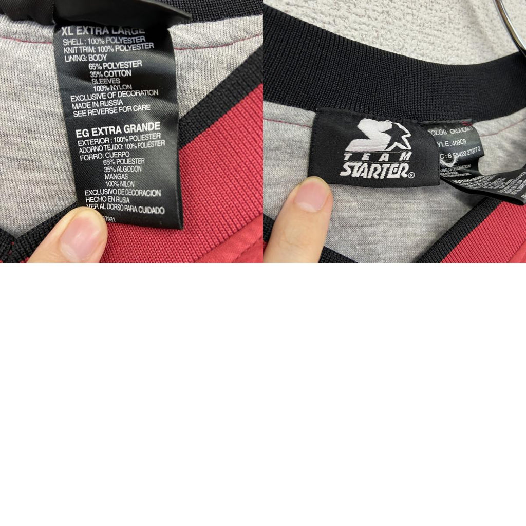 STARTER　スターター　プルオーバージャケット　赤　レッド　XLサイズ