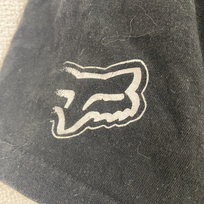 FOX　フォックス　半袖プリントTシャツ　黒　ブラック　Lサイズ