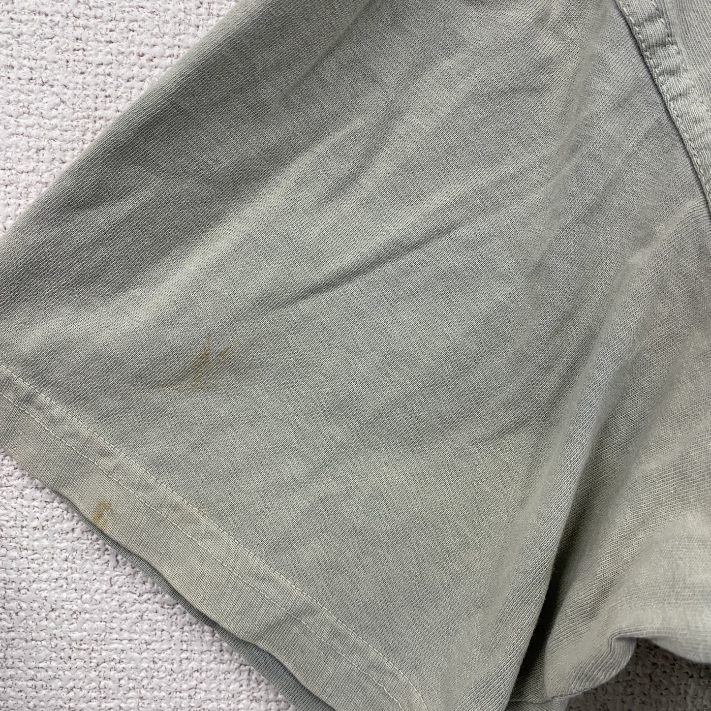 Weird fish　半袖プリントTシャツ　ミントグレー　Mサイズ