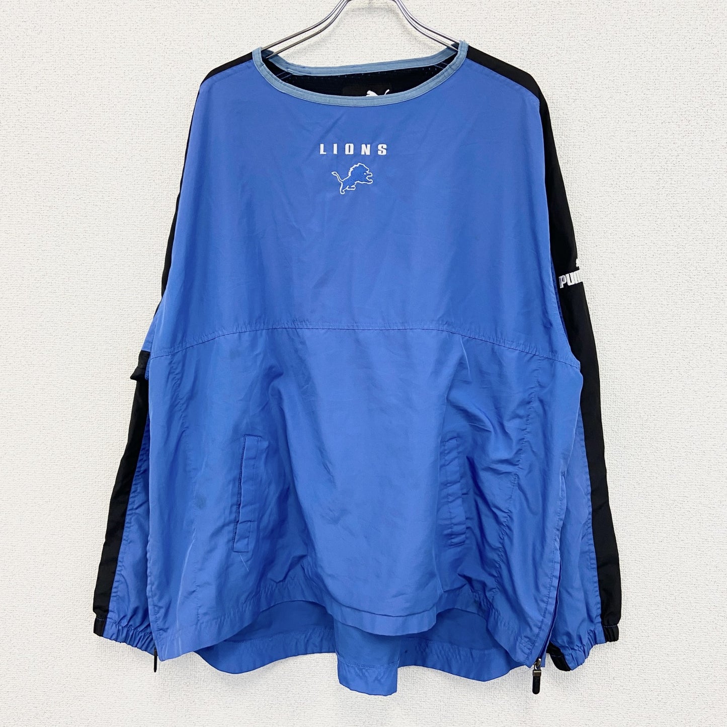 NFL　PUMA　プーマ　プルオーバージャケット　青　ブルー　2XLサイズ