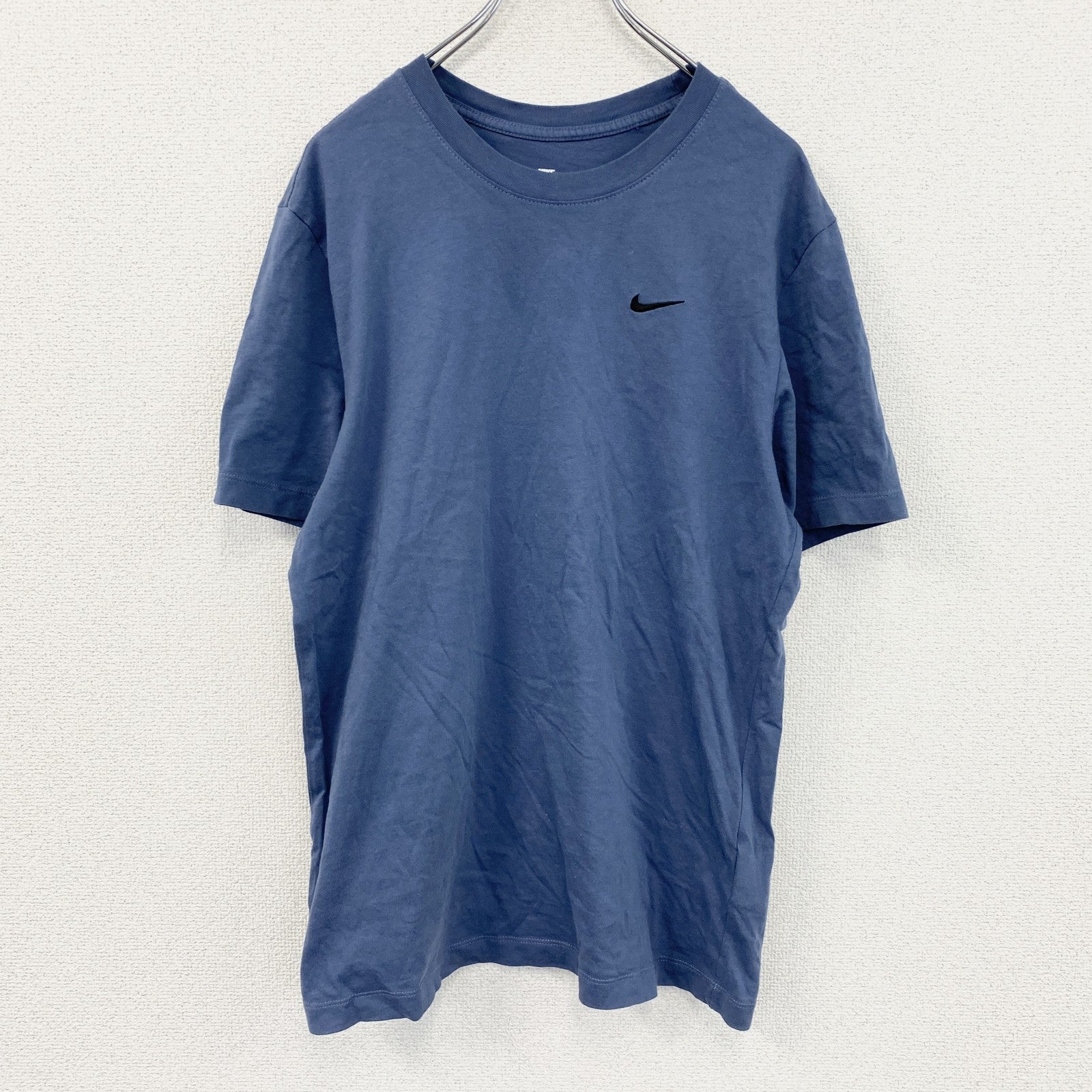 NIKE　ナイキ　半袖プリントTシャツ　スウッシュ　青　ブルー　Lサイズ　
