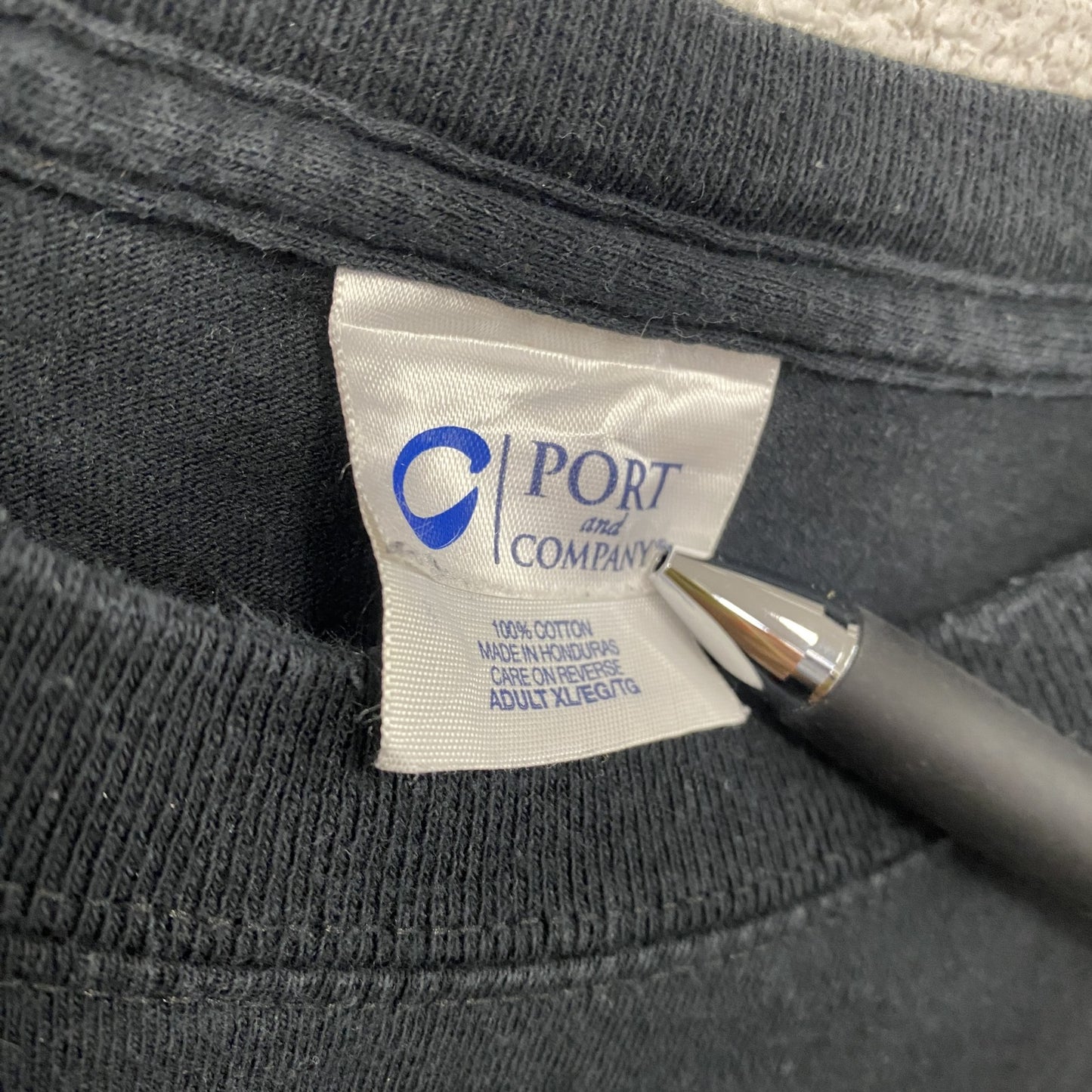 00s　PORT and COMPANY　O-BASF　半袖Tシャツ　ヴィンテージ　黒　ブラック　XLサイズ