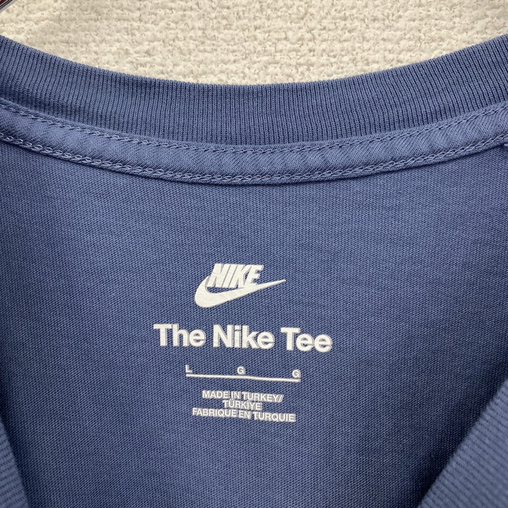 NIKE　ナイキ　半袖プリントTシャツ　スウッシュ　青　ブルー　Lサイズ　