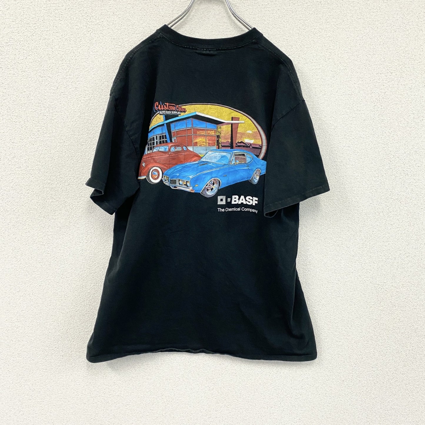 00s　PORT and COMPANY　O-BASF　半袖Tシャツ　ヴィンテージ　黒　ブラック　XLサイズ