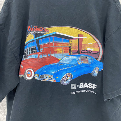 00s　PORT and COMPANY　O-BASF　半袖Tシャツ　ヴィンテージ　黒　ブラック　XLサイズ