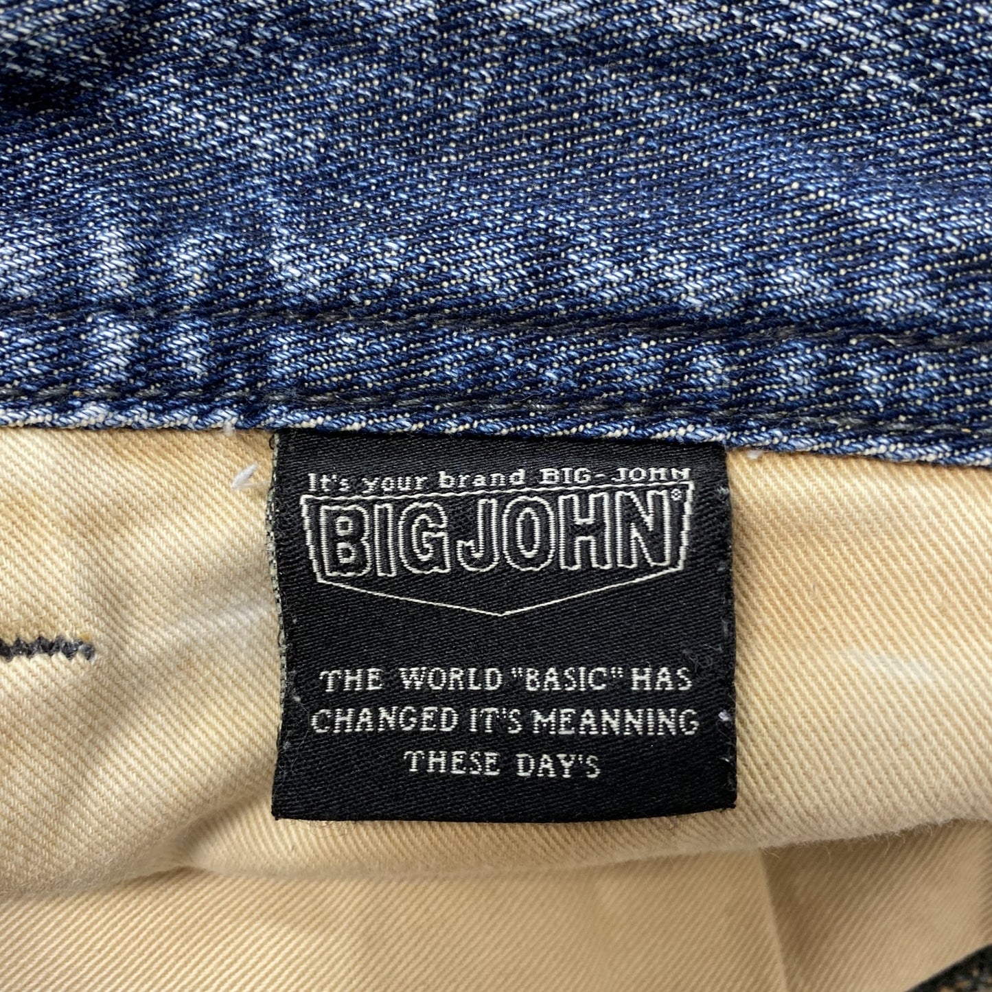 BIG JOHN　ビッグジョン　デニムパンツ/ジーンズ　ジップフライ　インディゴ　29サイズ