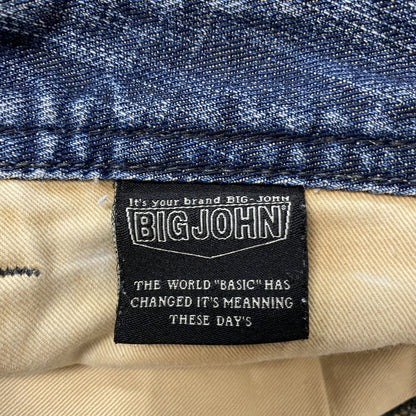 BIG JOHN　ビッグジョン　デニムパンツ/ジーンズ　ジップフライ　インディゴ　29サイズ